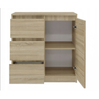 Chest of drawers 1D3S with 1 door, 3 drawers