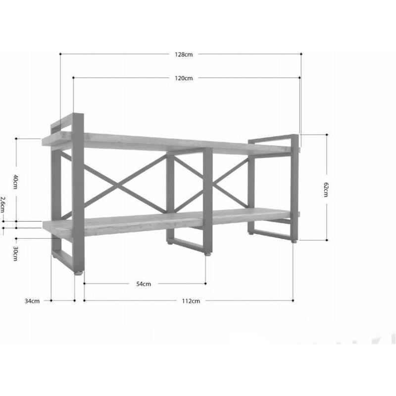 Тумба під ТВ Айсберг Лофт 120