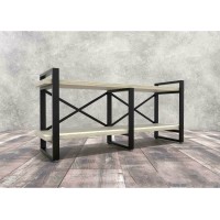 Тумба під ТВ Айсберг Лофт 120 чорний/дуб сонома UkrLoft