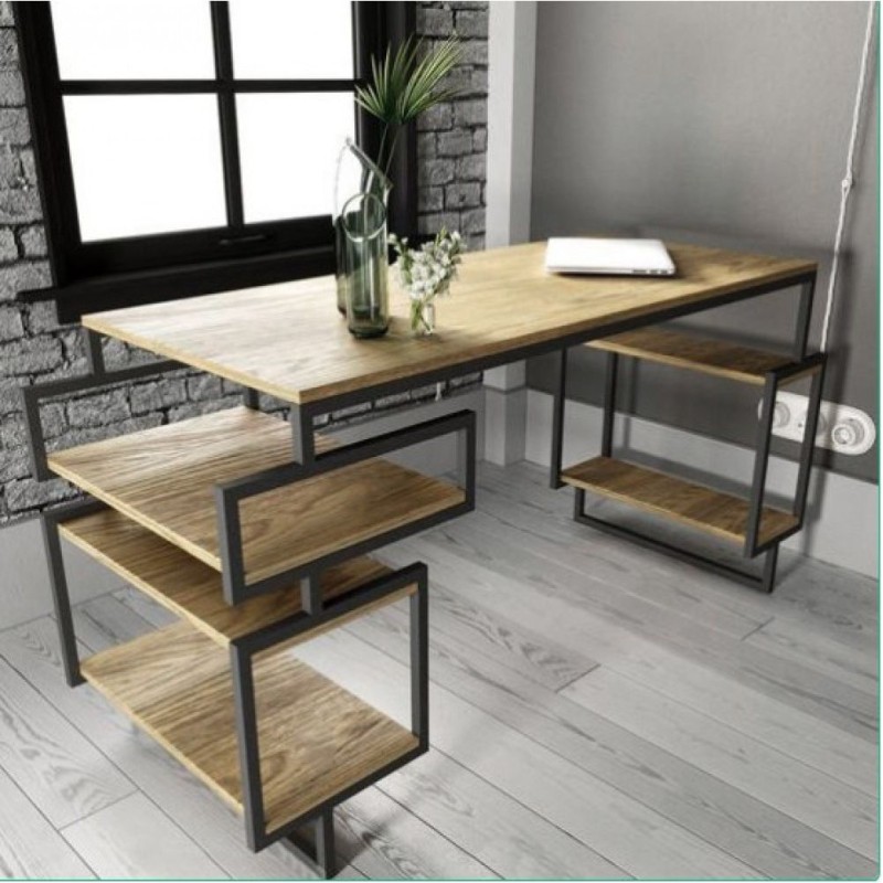 Письмовий стіл у стилі MSMLOFT, 140×60×75 см