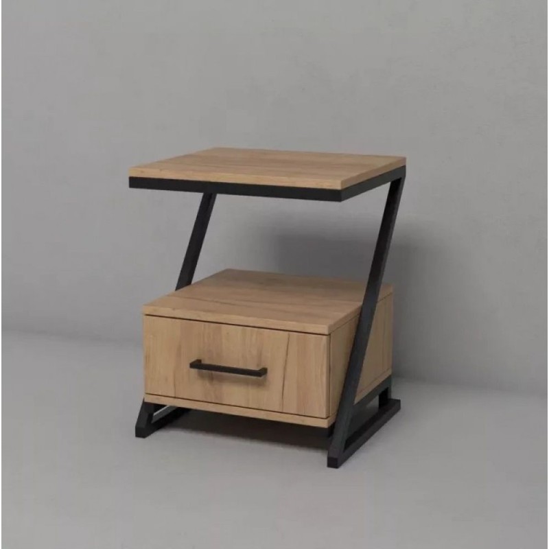 Тумба приліжкова лофт на металевих ніжках MSM