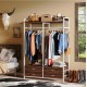 Стелаж-органайзер, вішалка для одягу з ящиками та полицями