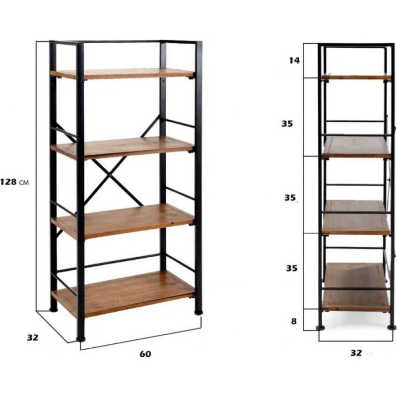 Стелаж " Gateshead"— відкритий стелаж для дому чи офісу