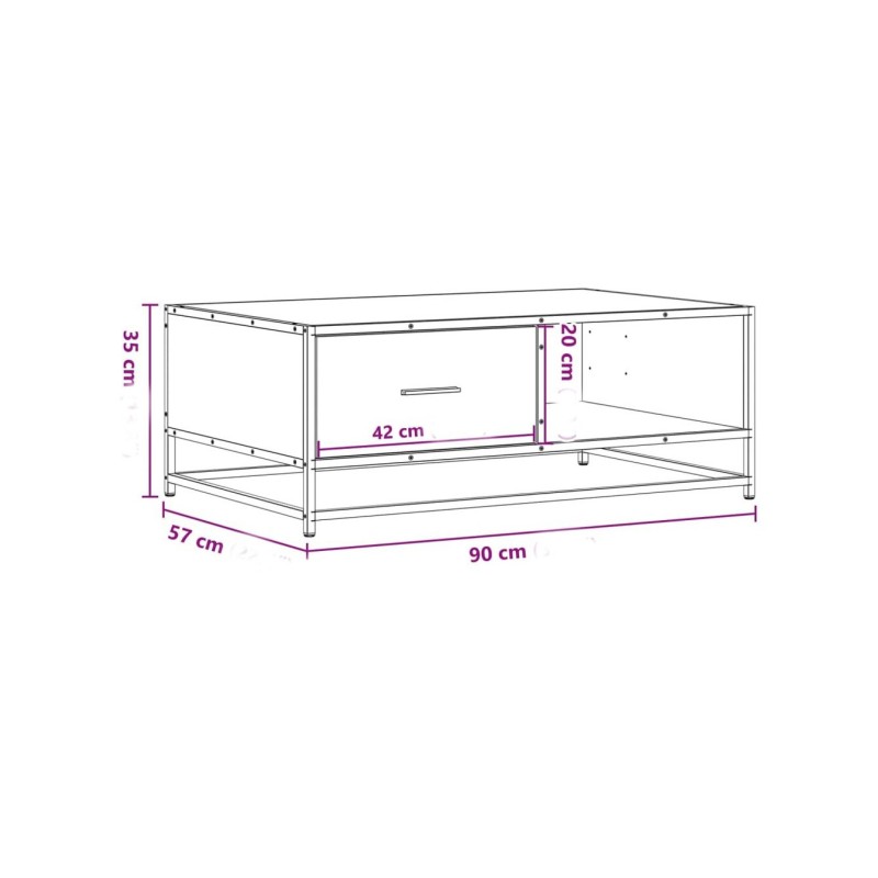Coffee table — loft style from MSM