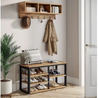 Вішалка для одягу 5 В 1 з настінною полицею