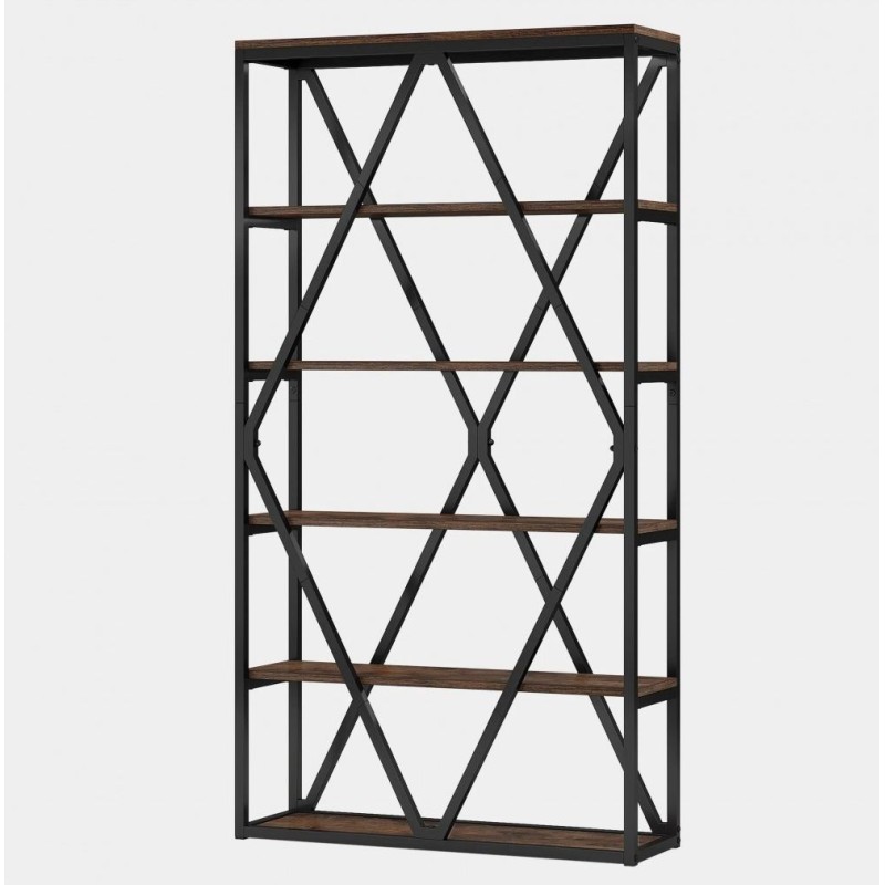Стелаж 6-ярусний Etagere 12 MSM — місткий та елегантний стелаж у стилі лофт