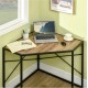 Кутовий письмовий стіл з металевою основою