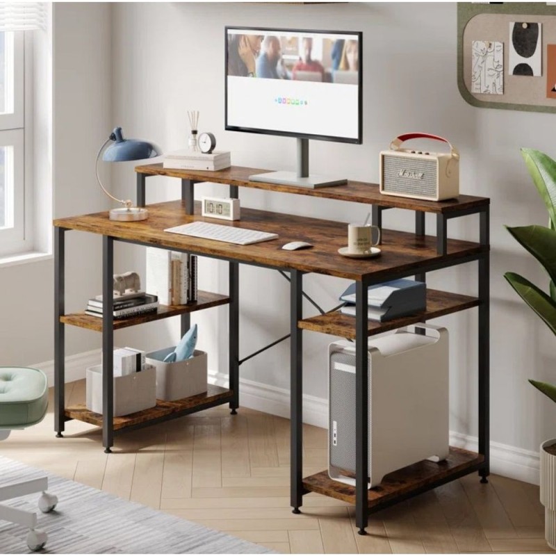 Комп’ютерний стіл із полицею для монітора
