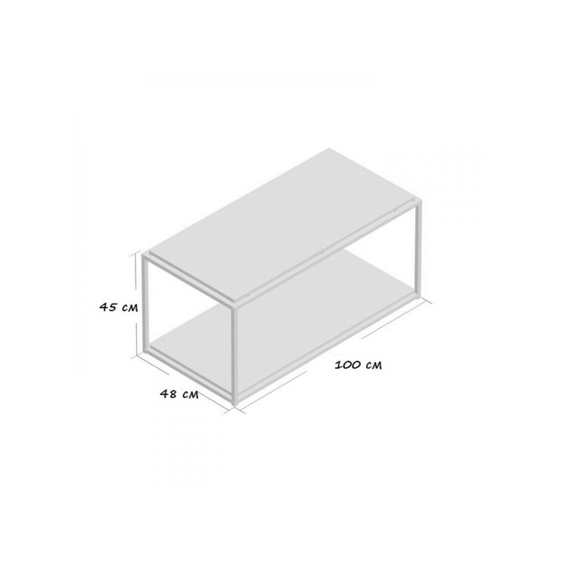 Журнальний столик Lexi: Естетика Лофту та функціональність