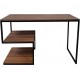 Письмовий стіл у стилі MSMLOFT, металевий каркас (120×60×75 см)