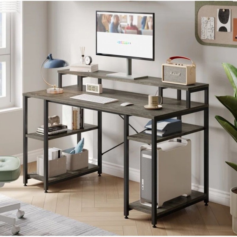 Комп’ютерний стіл із полицею для монітора