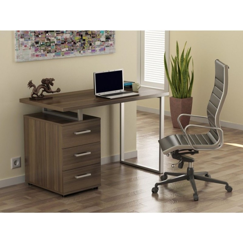 Письмовий стіл L-27 MSMLOFT — 120×60×75 см, з шухлядами