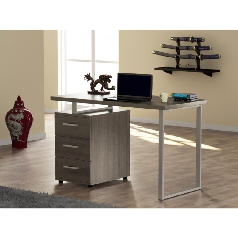 Письмовий стіл L-27 MSMLOFT — 120×60×75 см, з шухлядами