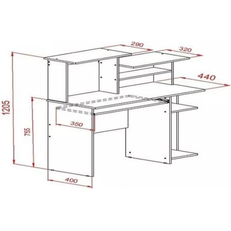 Mosconi computer desk