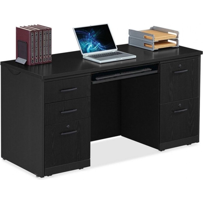 Компактний стіл Credenza Via Double Pedestal (152 × 60 × 76 см)