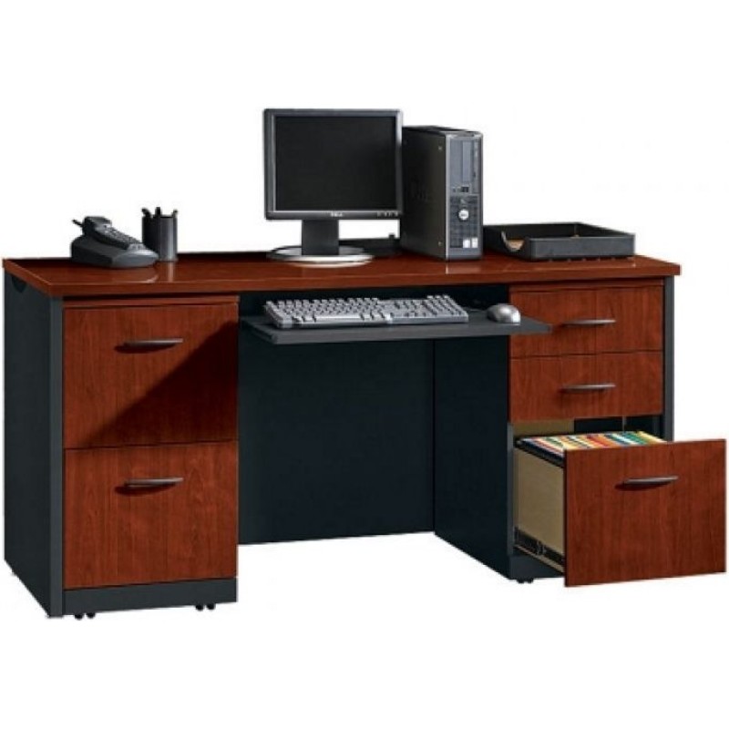 Компактний стіл Credenza Via Double Pedestal (152 × 60 × 76 см)