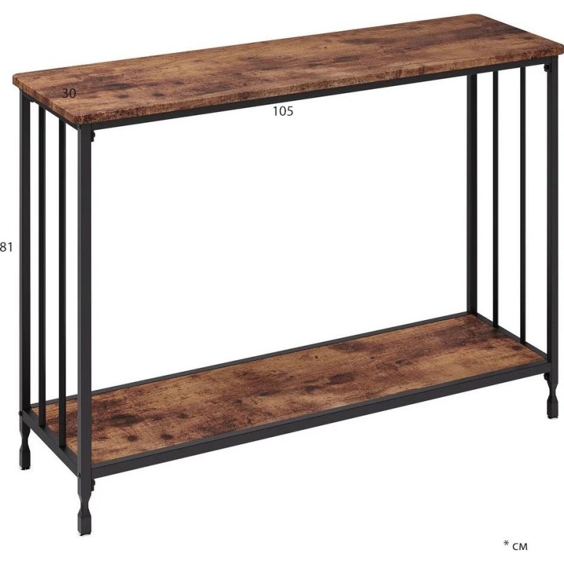 Вузький стіл у передпокої 105×30×81