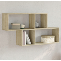 Настінна полиця 100x20x53 см, дуб сонома