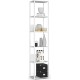 The Teglor 3X white shelf is a stylish organizer for home and office