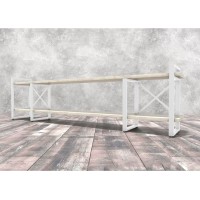 Тумба під ТВ Айсберг 240 білий/білий UkrLoft