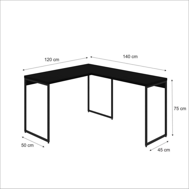 Desk Dynamica Yescasa, black