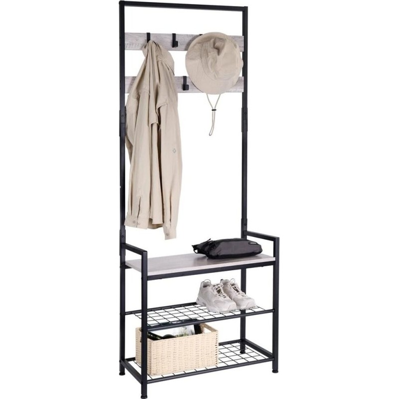 Вішалка 3-в-1 лава для зберігання у передпокої