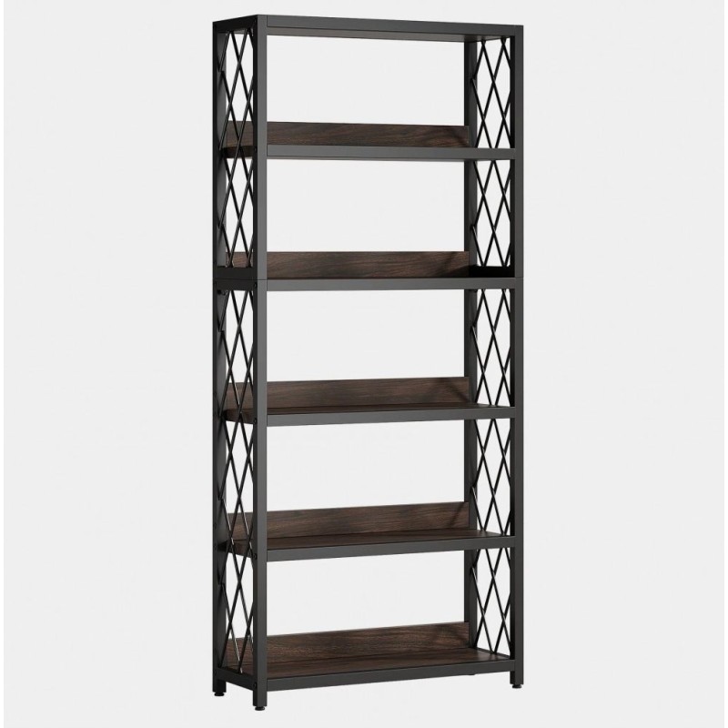 Стелаж 5-ярусний з відкритими полицями, 172×80×30 см
