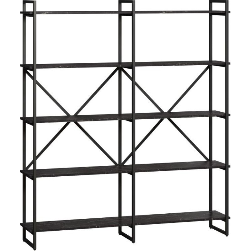 Стелаж “Мальборк” MSM — геометричний лофт-стелаж 182×160×30 см