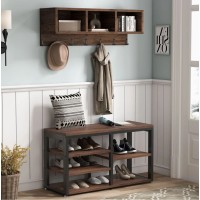 Вішалка для одягу 5 В 1 з настінною полицею