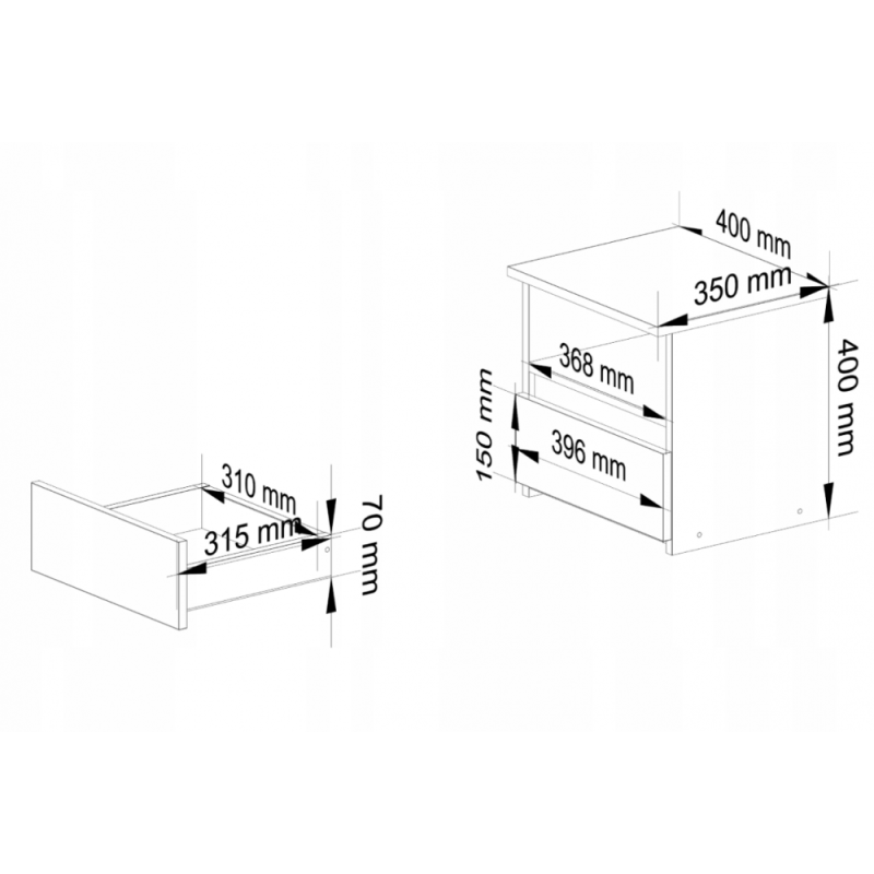Стильна лофт-тумба від виробника