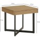 Eldersley table - retro accent with drawer (55x60x60 cm)