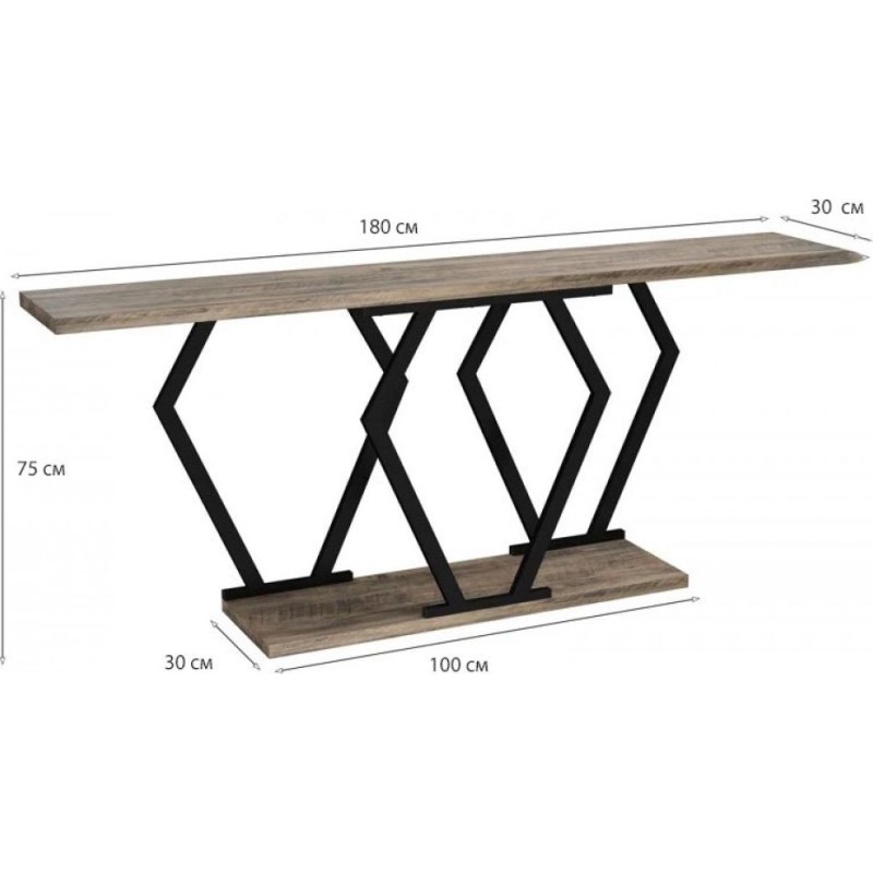 Консольний стіл 180×30×75