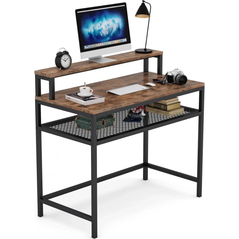 Письмовий стіл із підставкою для монітора (100×50×93,5 см)