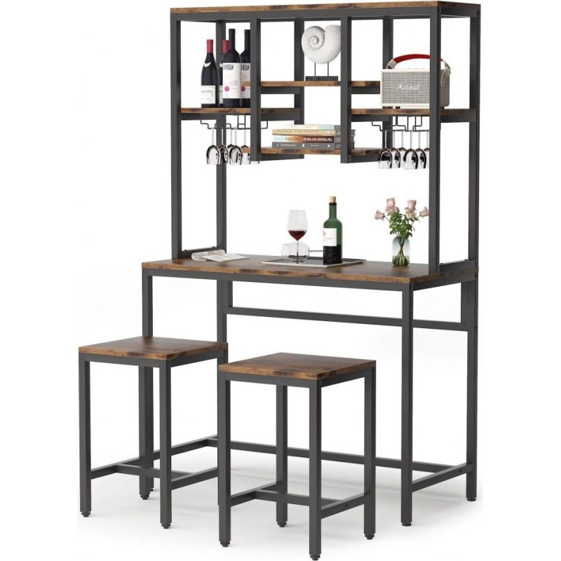 Стіл барний з 2 барними стільцями