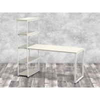 Стіл-стелаж Айсберг 01 Білий/білий UkrLoft