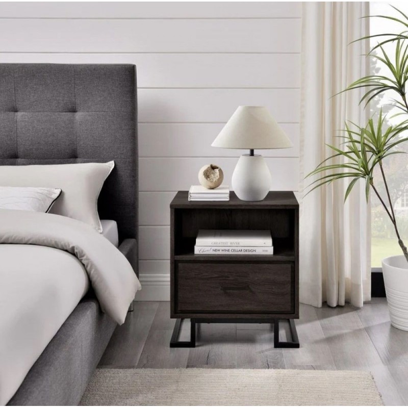 Тумбочка з 1 шухлядою  стилі лофт