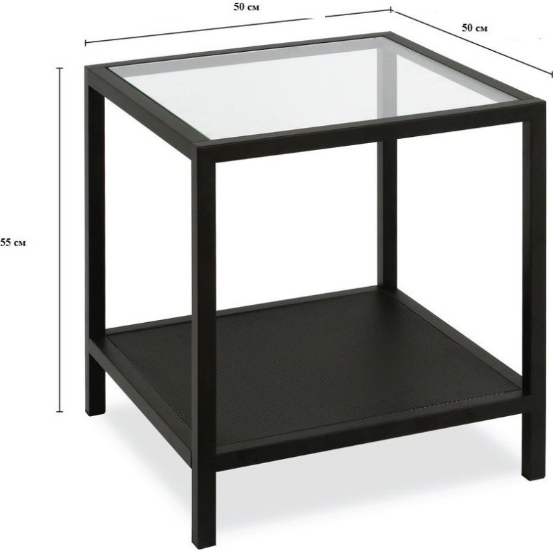 Приставна тумба — металева тумбочка у стилі лофт