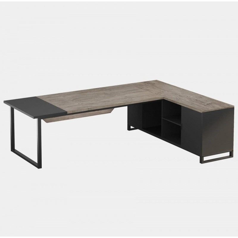 Письмовий стіл Г-подібний з тумбою для файлів