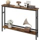 Narrow 2-tier console table