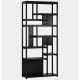 Стелаж 8-ярусний Etagere 8, чорний — висота 180 см, ширина 80 см