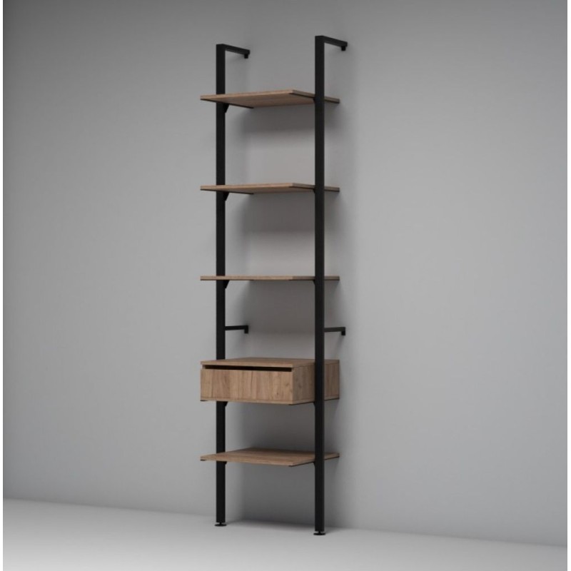 Стелаж Алегра модель 39 — лофт дизайн, кольоровий акцент для вашого інтер’єру