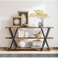 Стіл консольний 3-ярусний з полицями для зберігання