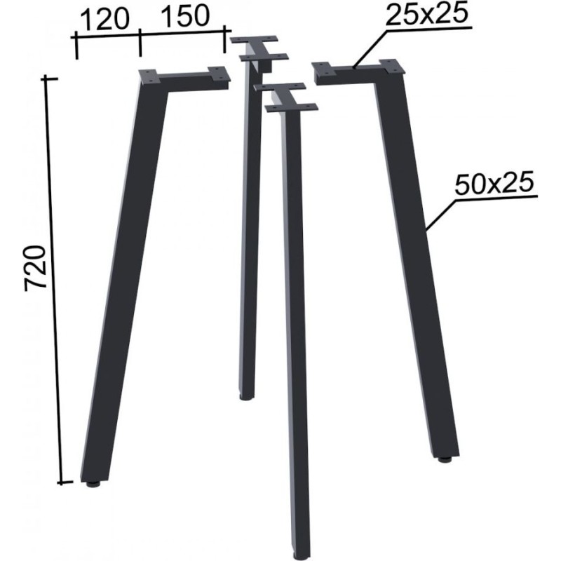 Круглий обідній стіл Лерой — MSMLOFT (Ø80)