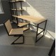 Письмовий стіл у стилі Loft офісний — 120 × 60 × 76 см (MSM)