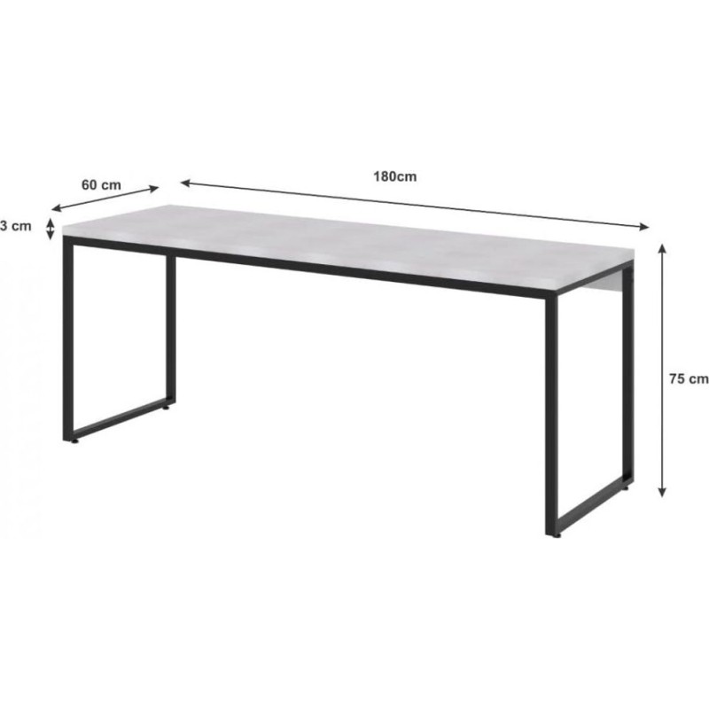 Директорський стіл у стилі лофт дуб Сонома від TM МСМ