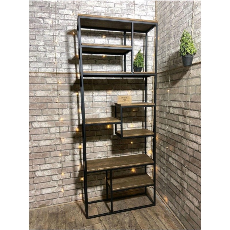 Стелаж 200×100×30 см MSM — високий стелаж із надійним металевим каркасом