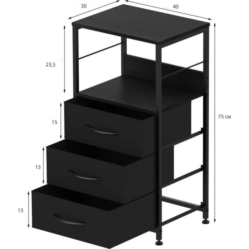 Тумба Ahnesti з 3 шухлядами