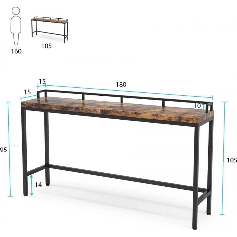 Стіл консольний 950×1800×300 мм