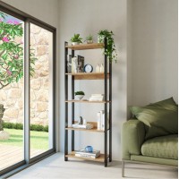 Стелаж 5 полицями, дуб сонома