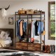 Стелаж-органайзер, вішалка для одягу з ящиками та полицями